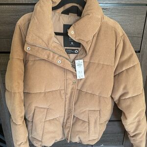 Hollister Tan Puffer Jacket
